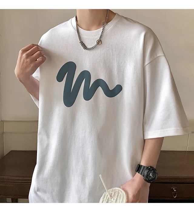 Oversized Men's Graphic Cotton Tee 2025 Detail