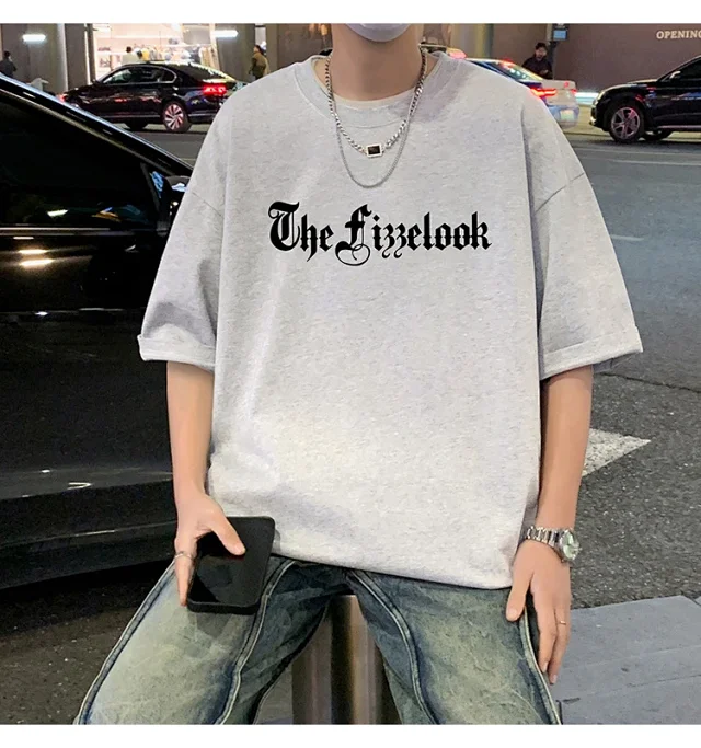 Men's Heavyweight Cotton Thick Short-Sleeve Tee Detail