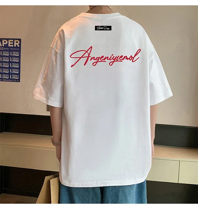Men's Heavyweight Cotton Foam Print Tee Detail