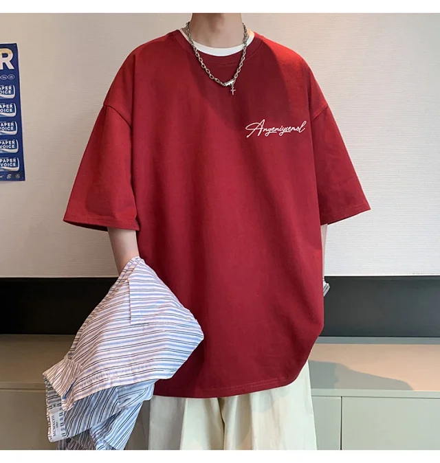 Men's Heavyweight Cotton Foam Print Tee Detail