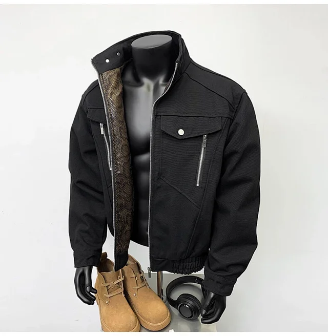 Zuoshan Mang Snake Year Men's Jacket Detail