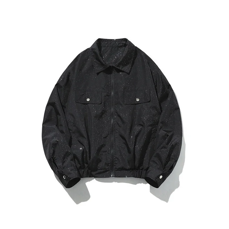 Starry Sky Men's Edgy Flight Jacket