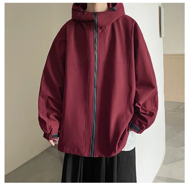 Men's American Retro Vibe Waterproof Jacket Detail