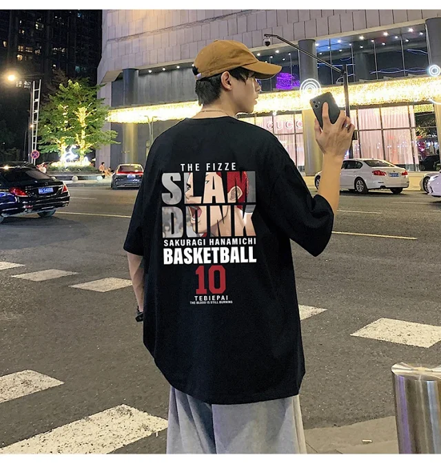 Slam Dunk Men's Cotton T-Shirt Detail