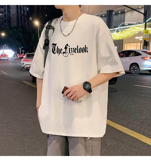 Men's Heavyweight Cotton Thick Short-Sleeve Tee Detail