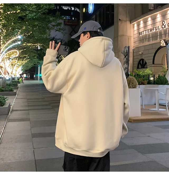 Men's Cotton Hoodie Cartoon Youth Loose Detail