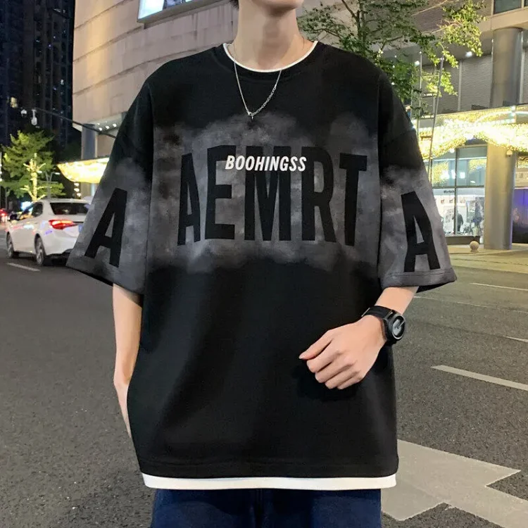 Men's American High Street Layered T-Shirt