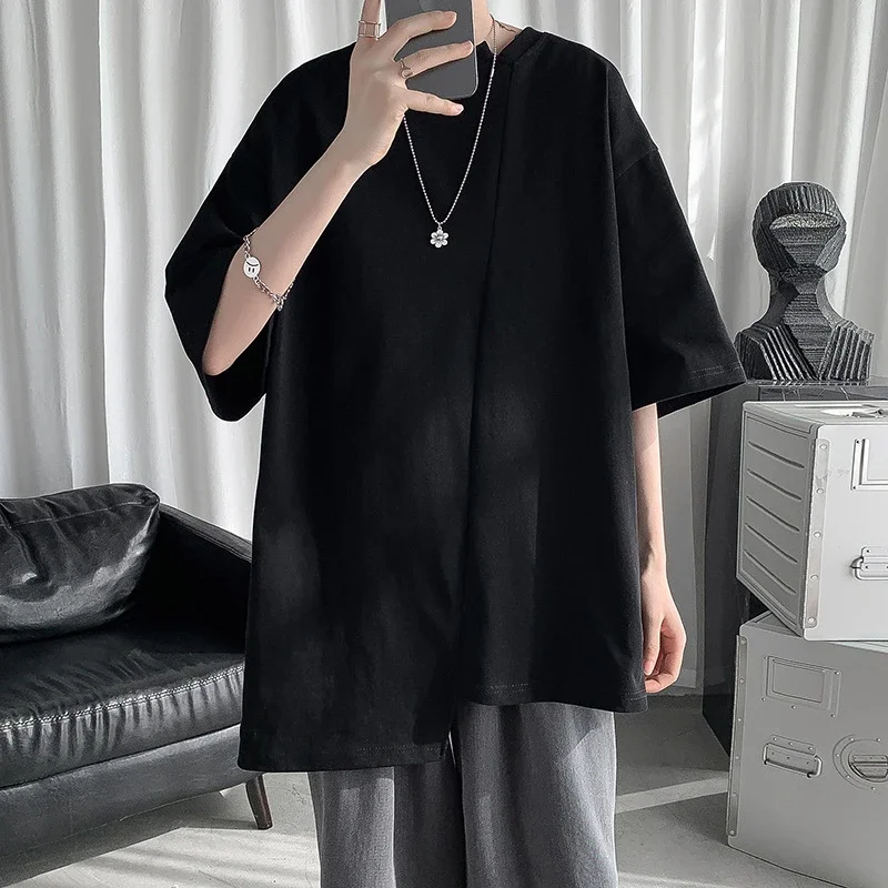 Men's Trendy Solid Half Sleeve Tee