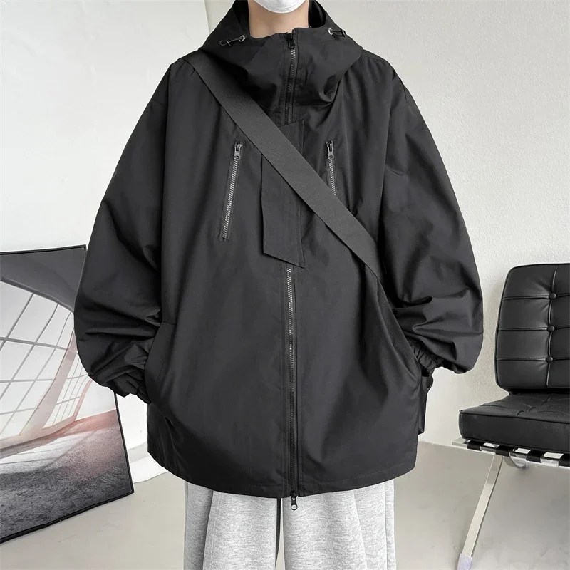 Black Warrior Men's Hooded Utility Jacket