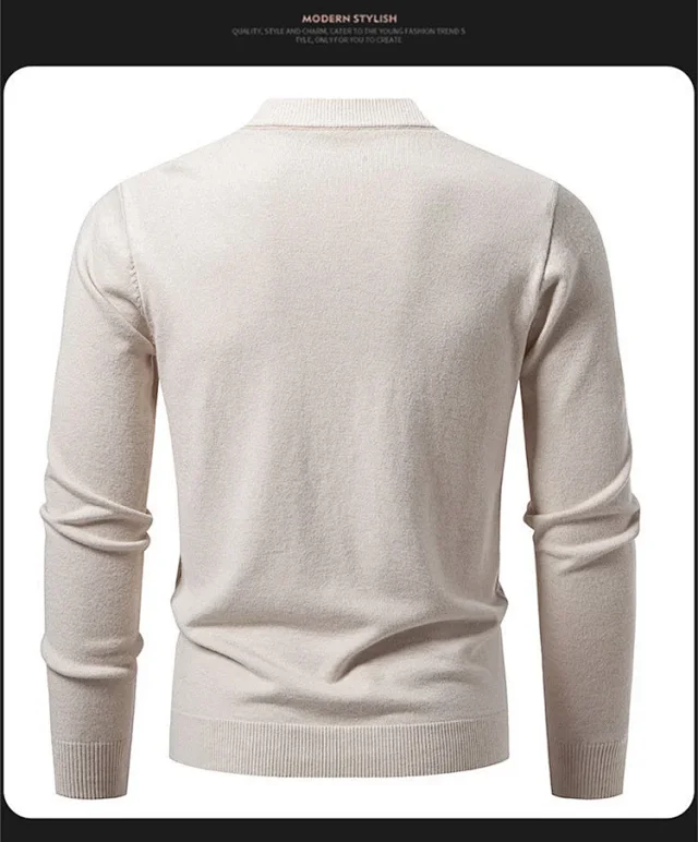 Men's Autumn Winter Knit Cardigan Korean Trendy Detail