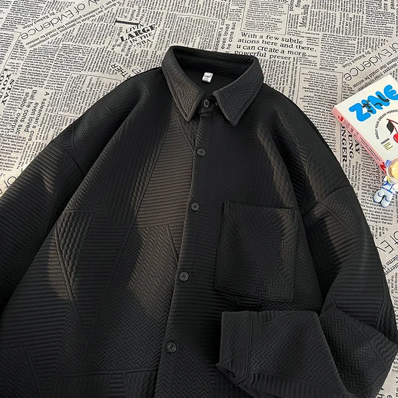 Japanese-Style Vintage Men's Corduroy Shirt