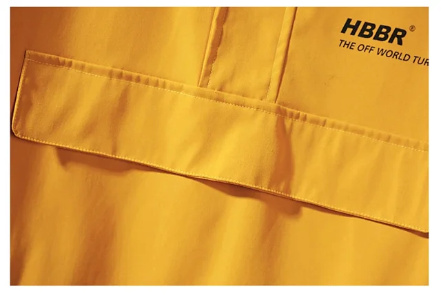 Men's Trendy Lightweight Hooded Half-Zip Jacket Detail