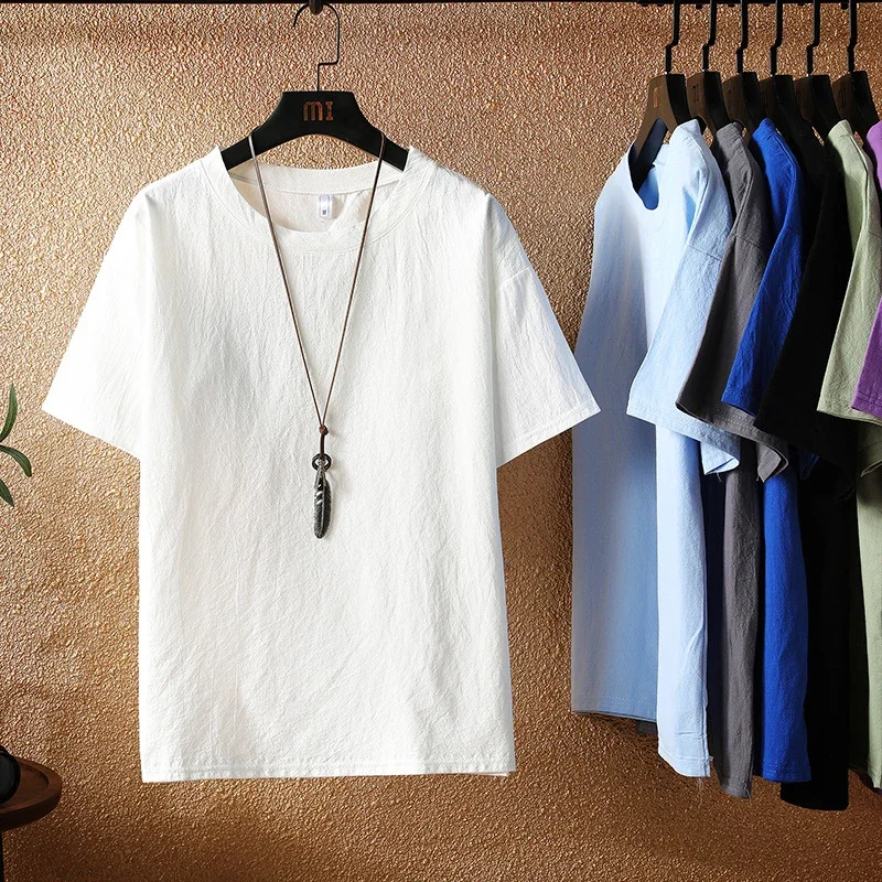 Summer Wind Men's Japanese Linen Tee