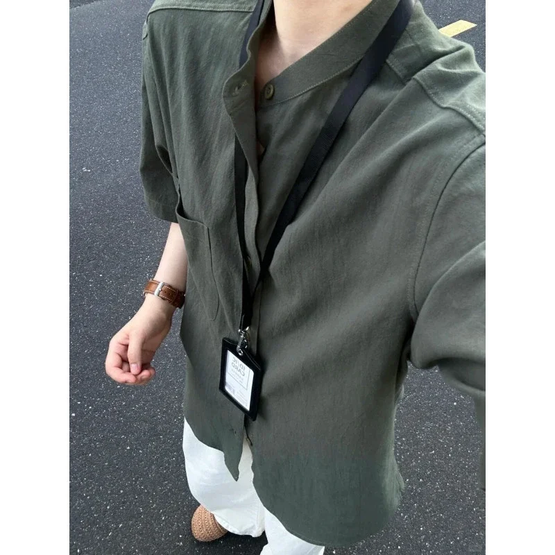 Men's Bamboo Crinkle Short Sleeve Shirt