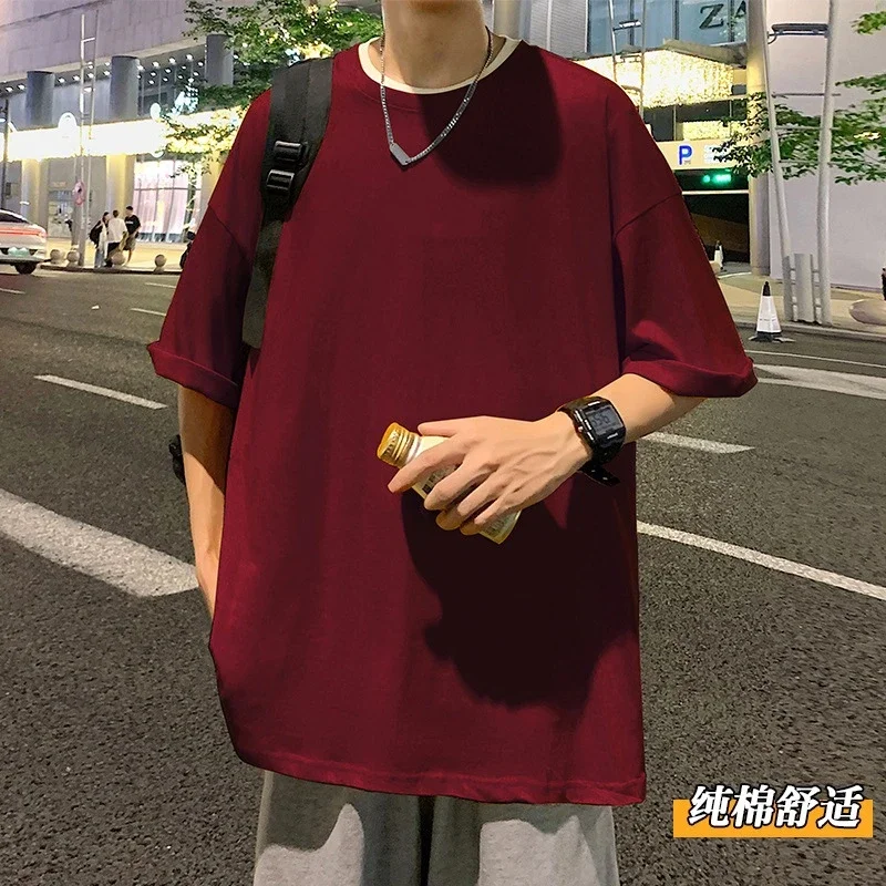 Men's Summer Oversized Heavyweight Cotton T-Shirt
