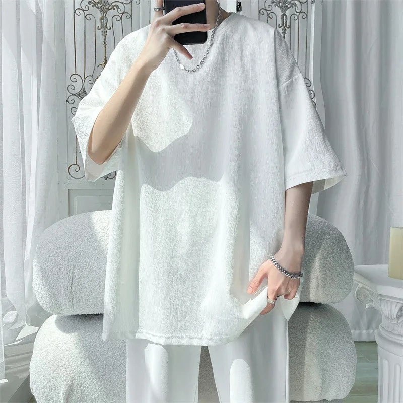 Unisex Oversized Ice Silk Draped Tee