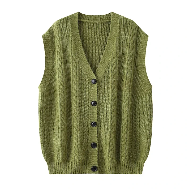 New Men's Sleeveless V-Neck Knit Vest