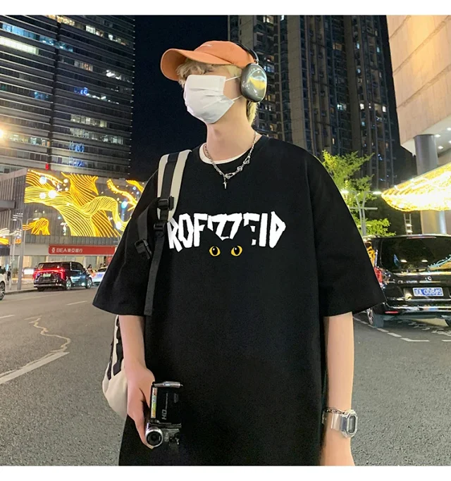 INS Men's Oversized Heavyweight Cotton Tee Detail