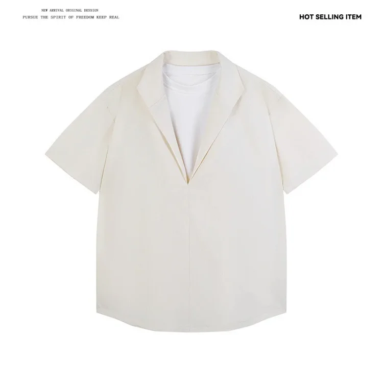 Men's Layered Cooling Collar Summer Shirt