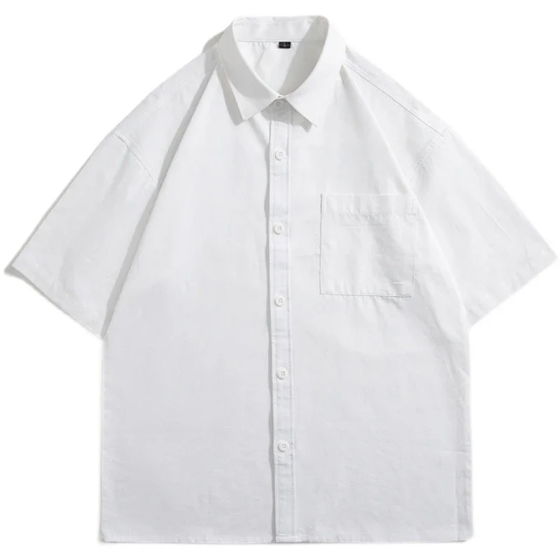 Men's Summer Casual Cotton Short-Sleeve Shirt