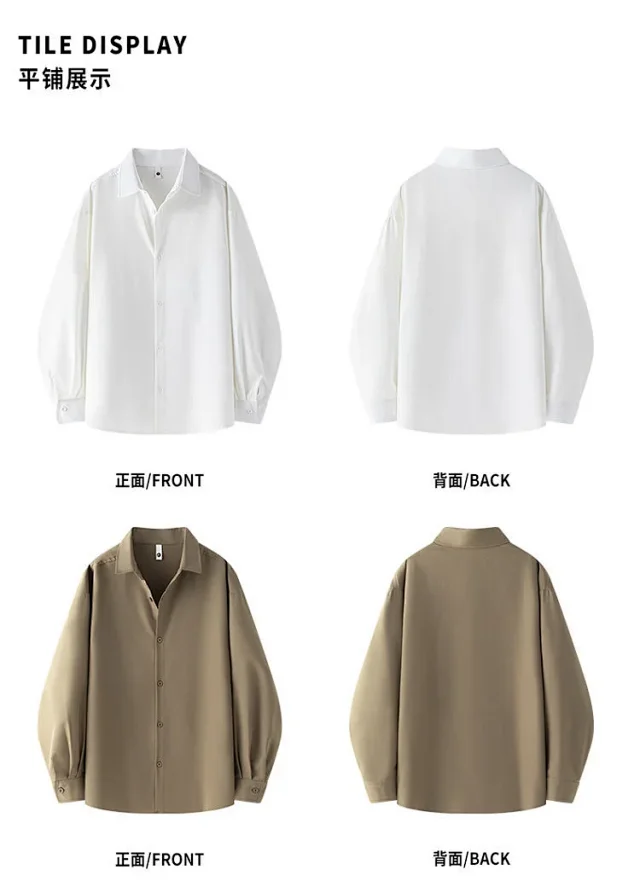 Zaoba Couple's Men's Fall Relaxed Shacket Detail