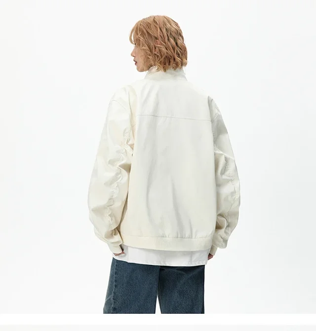 Men's Retro American Bomber Jacket Detail