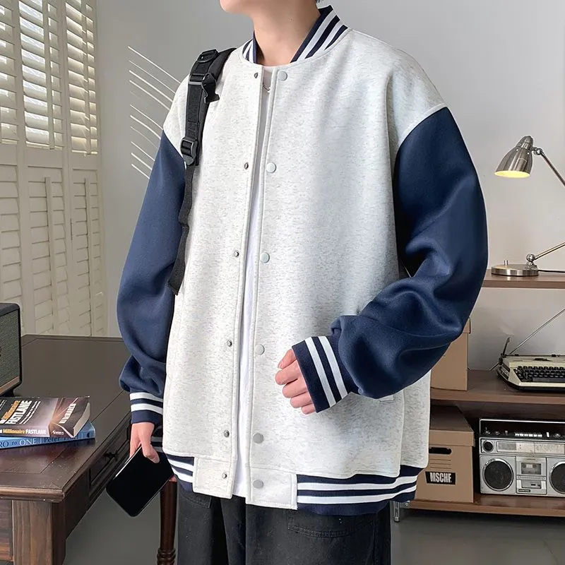 Men's Trendy Stand-Collar Baseball Jacket