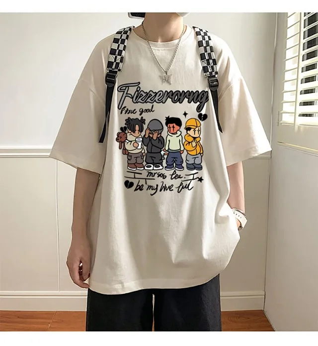 Men's Graphic Relaxed Fit Heavyweight Tee Detail
