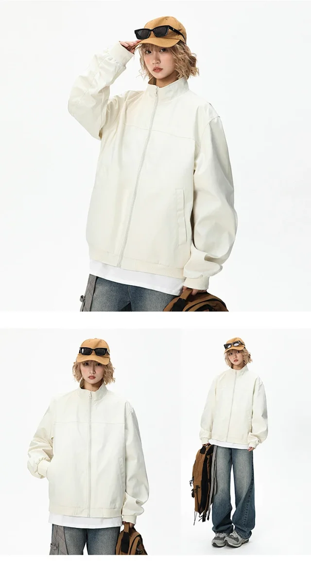 Men's Retro American Bomber Jacket Detail