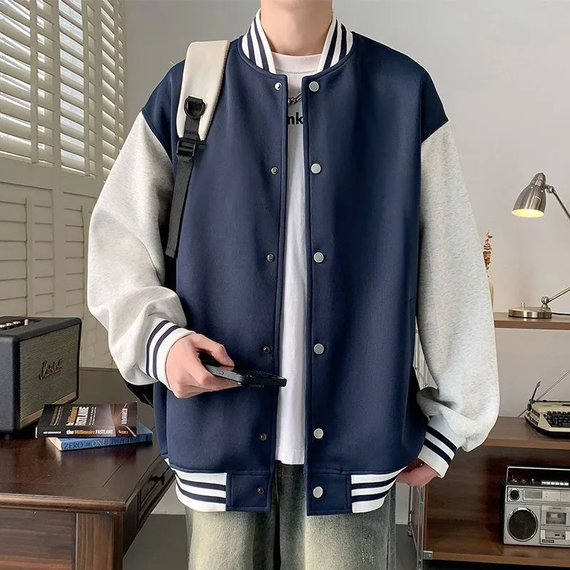 Men's Trendy Stand-Collar Baseball Jacket