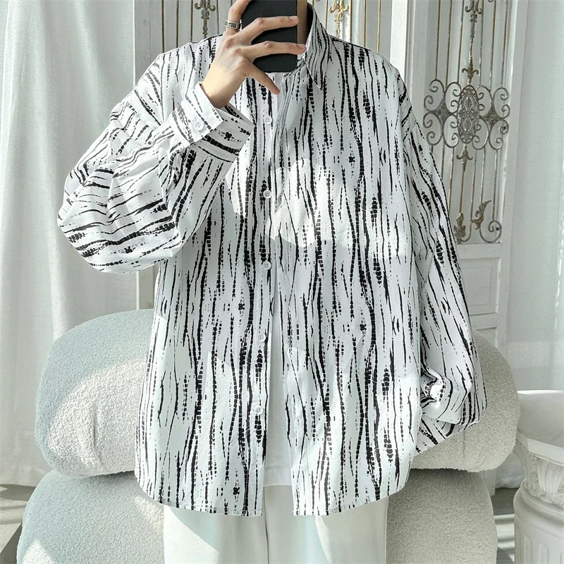 Men's Hip Hop Long Sleeve Shirt