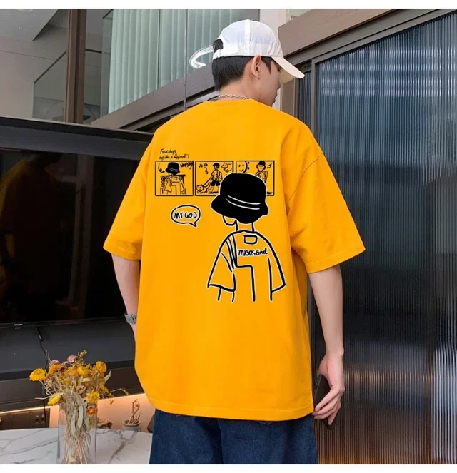 2025 Men's Heavyweight Cotton T-shirt Detail