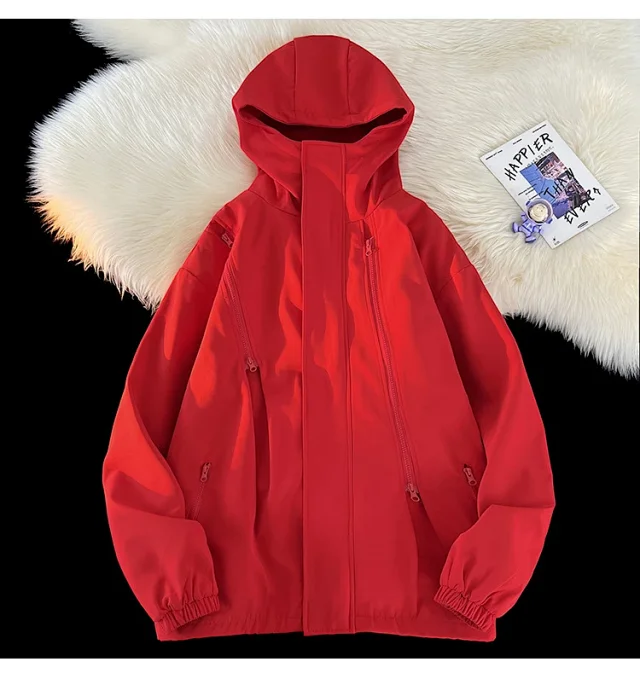Windproof Waterproof Fleece-Lined Couple's 3-in-1 Jacket Detail
