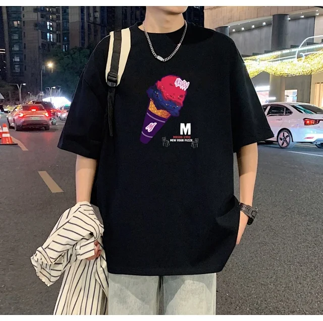 Men's Heavyweight Cotton Round Neck Tee Detail