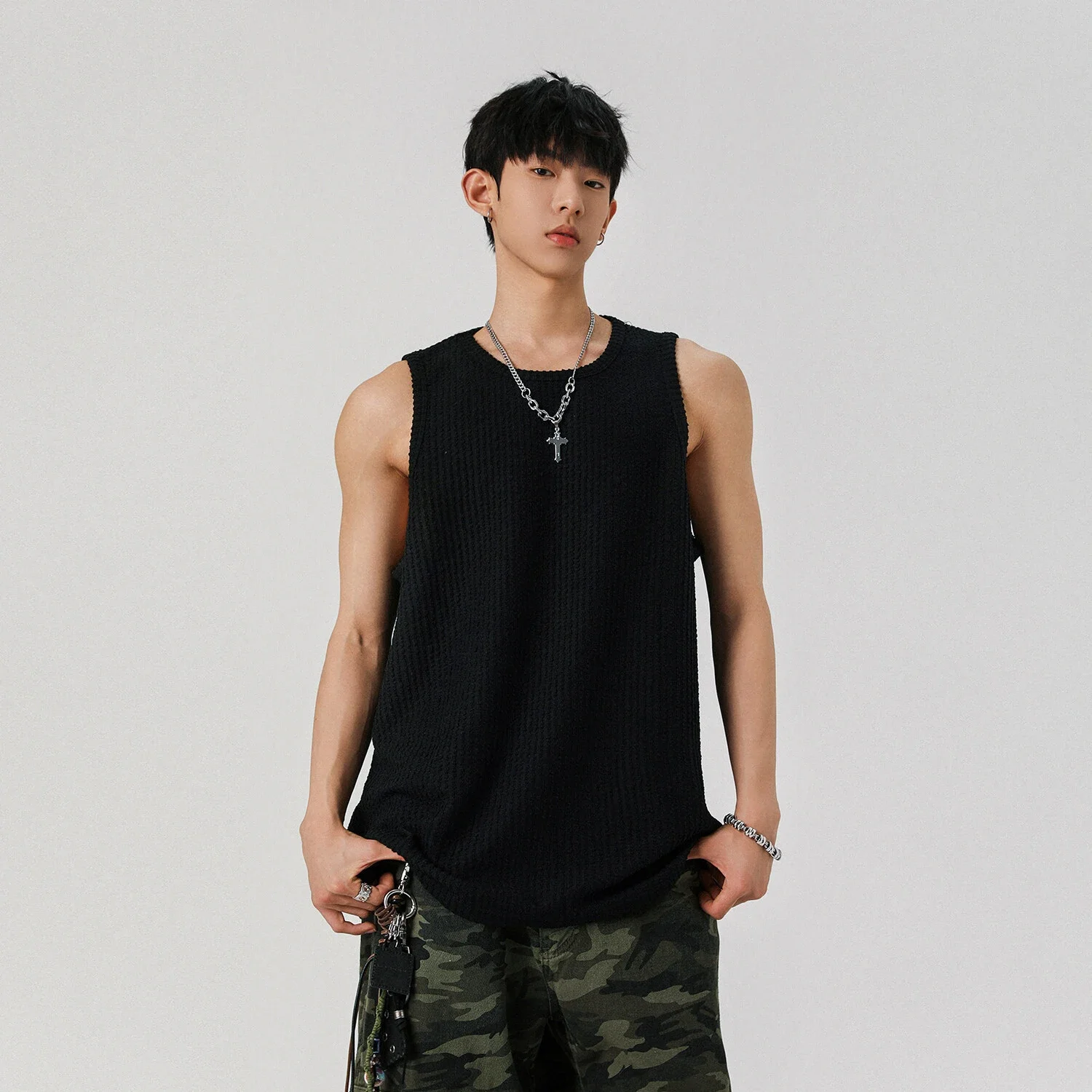 Men's Relaxed Street Sleeveless Vest