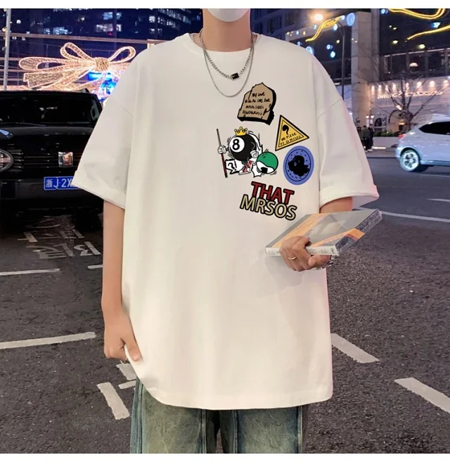 Men's SS25 American Loose-Fit Cotton Tee Detail