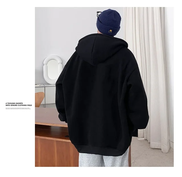 Men's HK Style Fleece Hoodie Detail