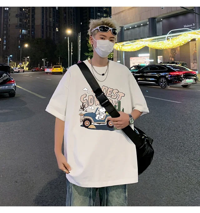 Men's Cartoon Print Cotton Tee 2025 Detail