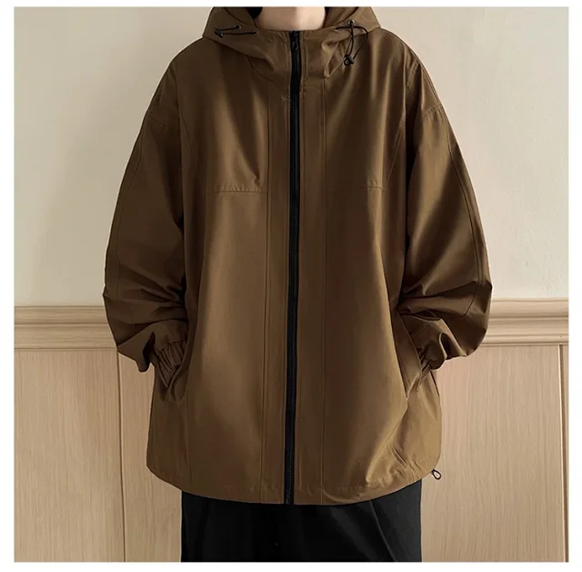 Men's American Retro Vibe Waterproof Jacket Detail