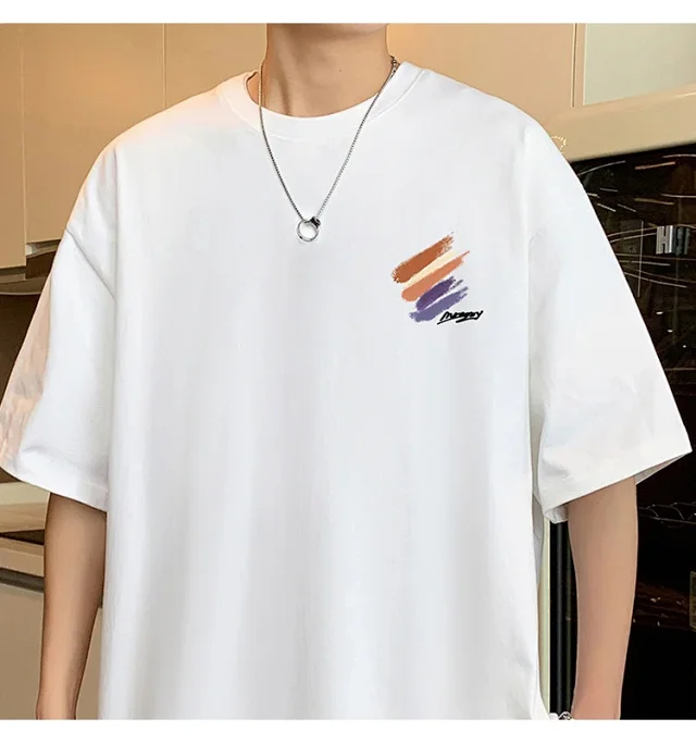 Men's Heavyweight Cotton Summer Tee Detail