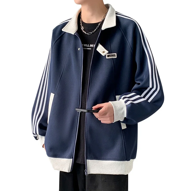 Men's Oversized Patchwork Cardigan