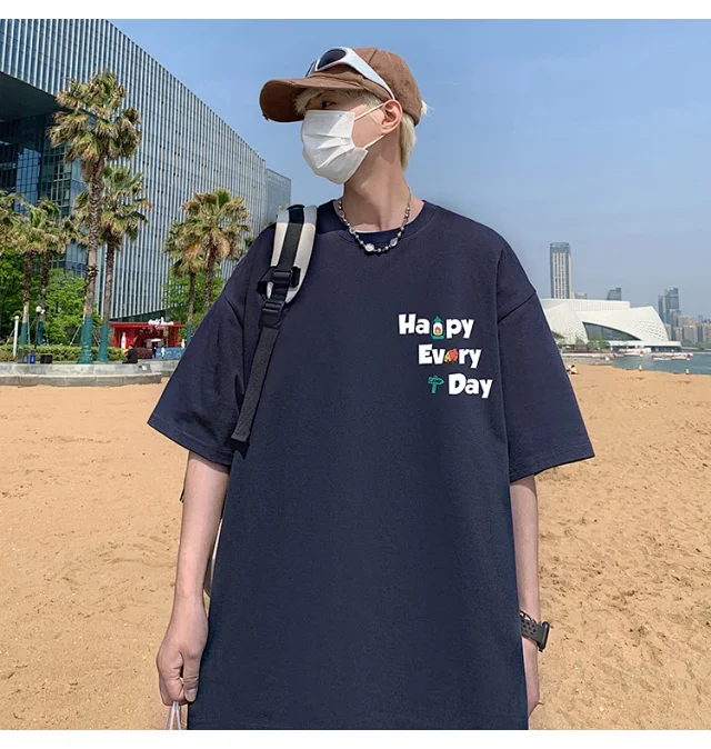 Unisex Heavyweight Cotton Streetwear T-Shirt 2025 Detail