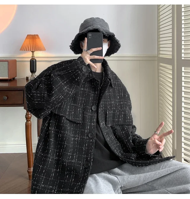 Men's Korean Chanel-style Casual Jacket Detail