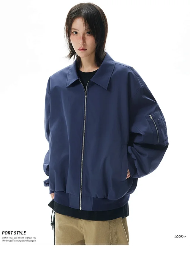 Unisex Cropped Bomber Jacket New Detail