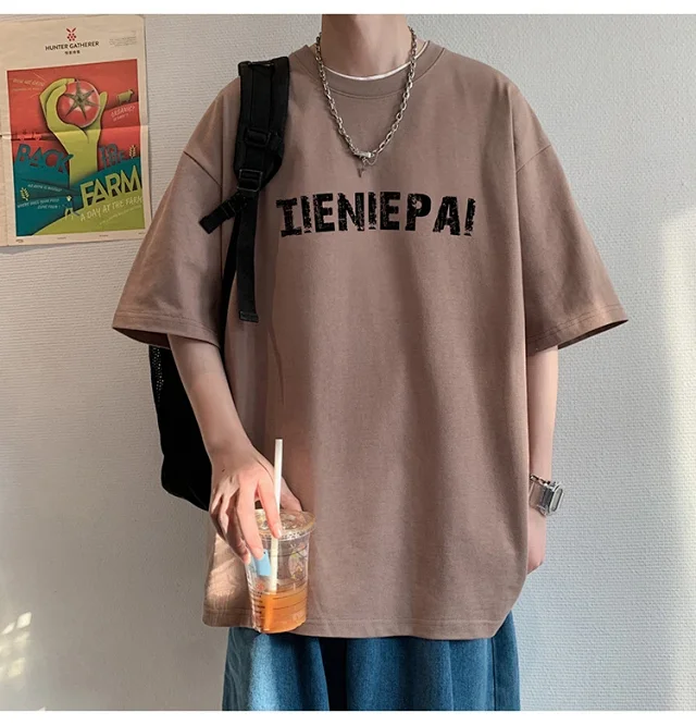 Men's Heavyweight Cotton Loose Fit T-Shirt Detail