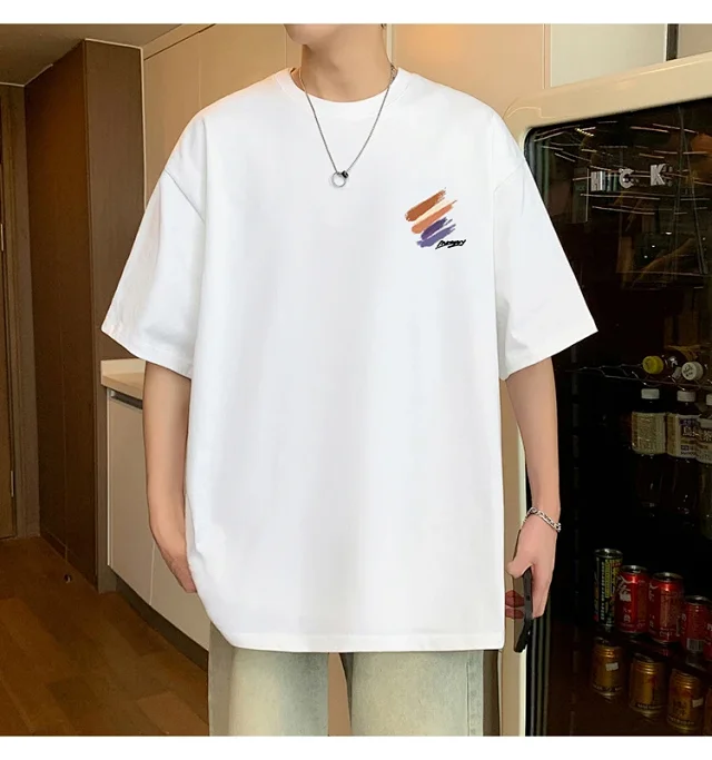 Men's Heavyweight Cotton Summer Tee Detail