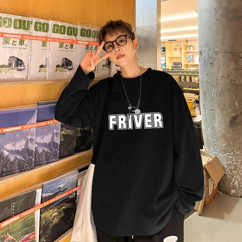 Men's Oversize Cotton Long Sleeve Tee