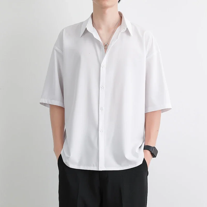 DK Men's Loose Cooling Black Shirt