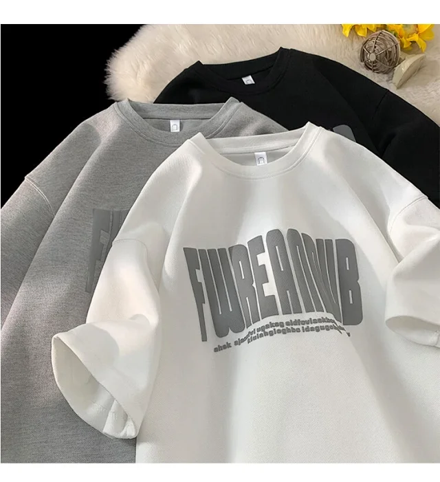 Men's Oversized Heavyweight Foam Print Tee Detail