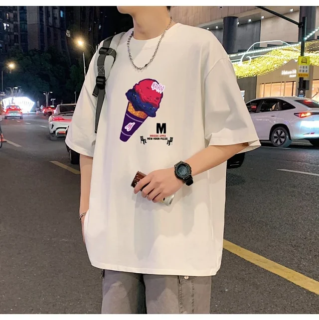 Men's Heavyweight Cotton Round Neck Tee Detail